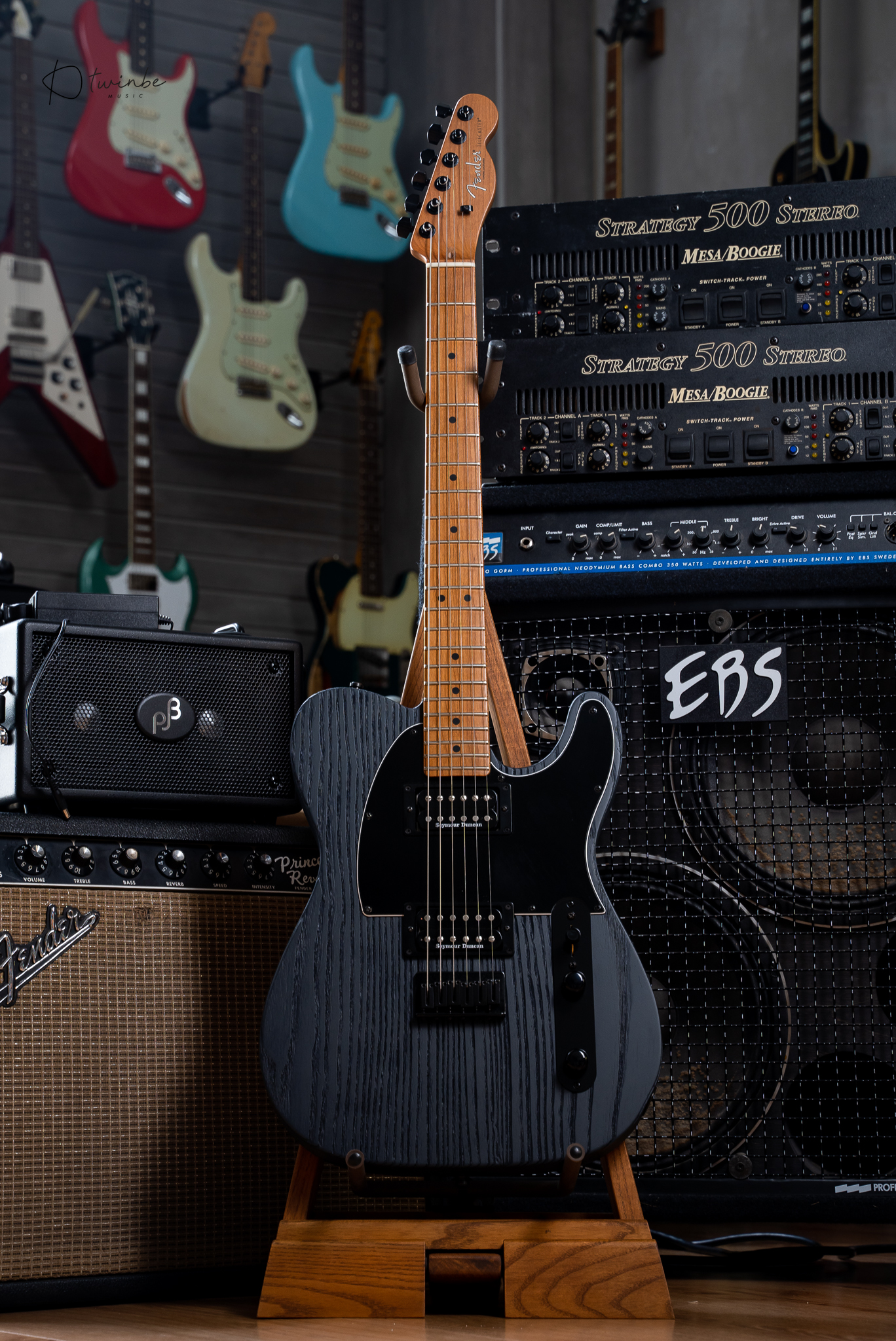 Fender Limited Edition American Professional II Telecaster HH Sand blasted Smoke - Image 3