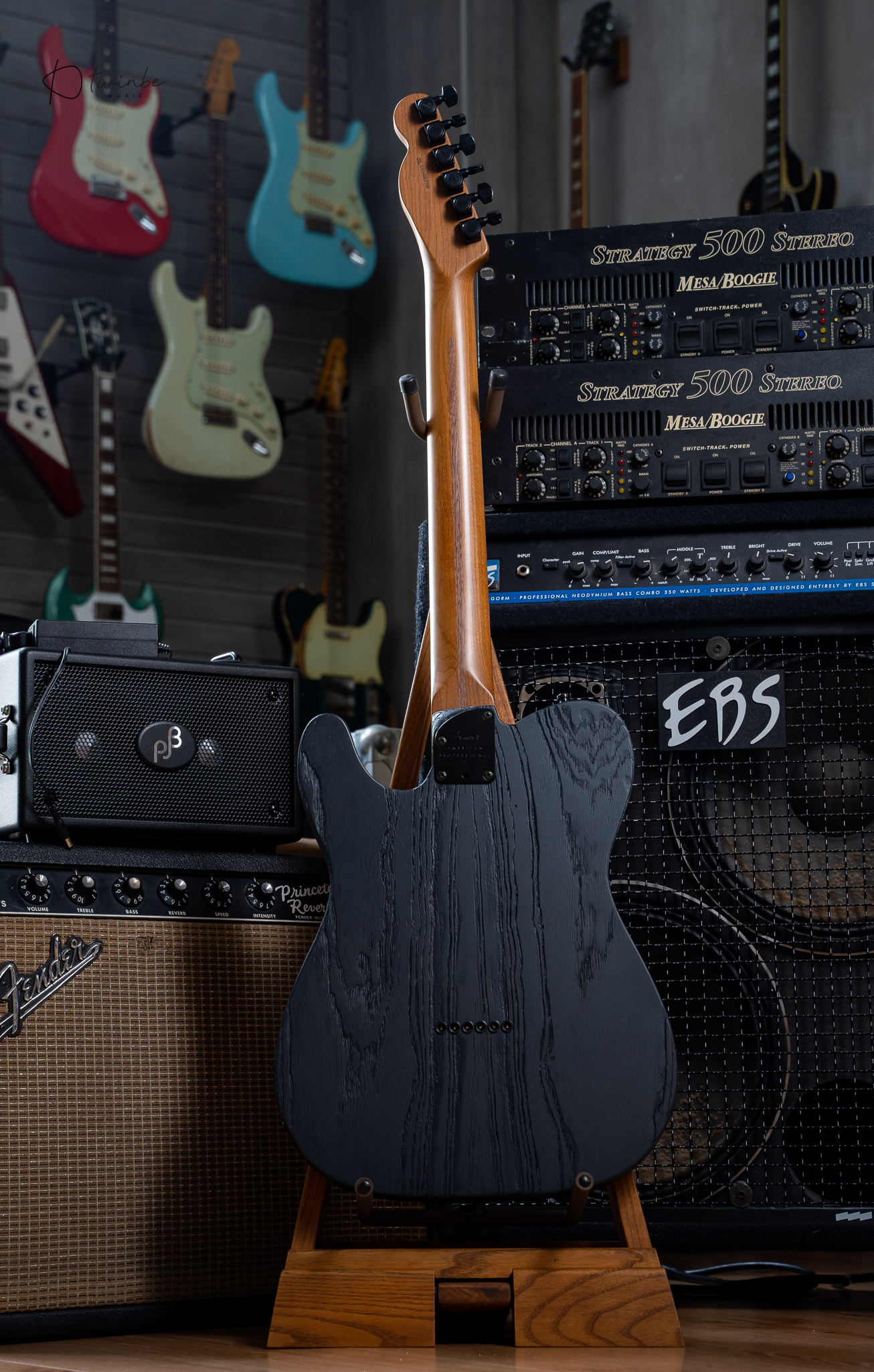Fender Limited Edition American Professional II Telecaster HH Sand blasted Smoke - Image 8