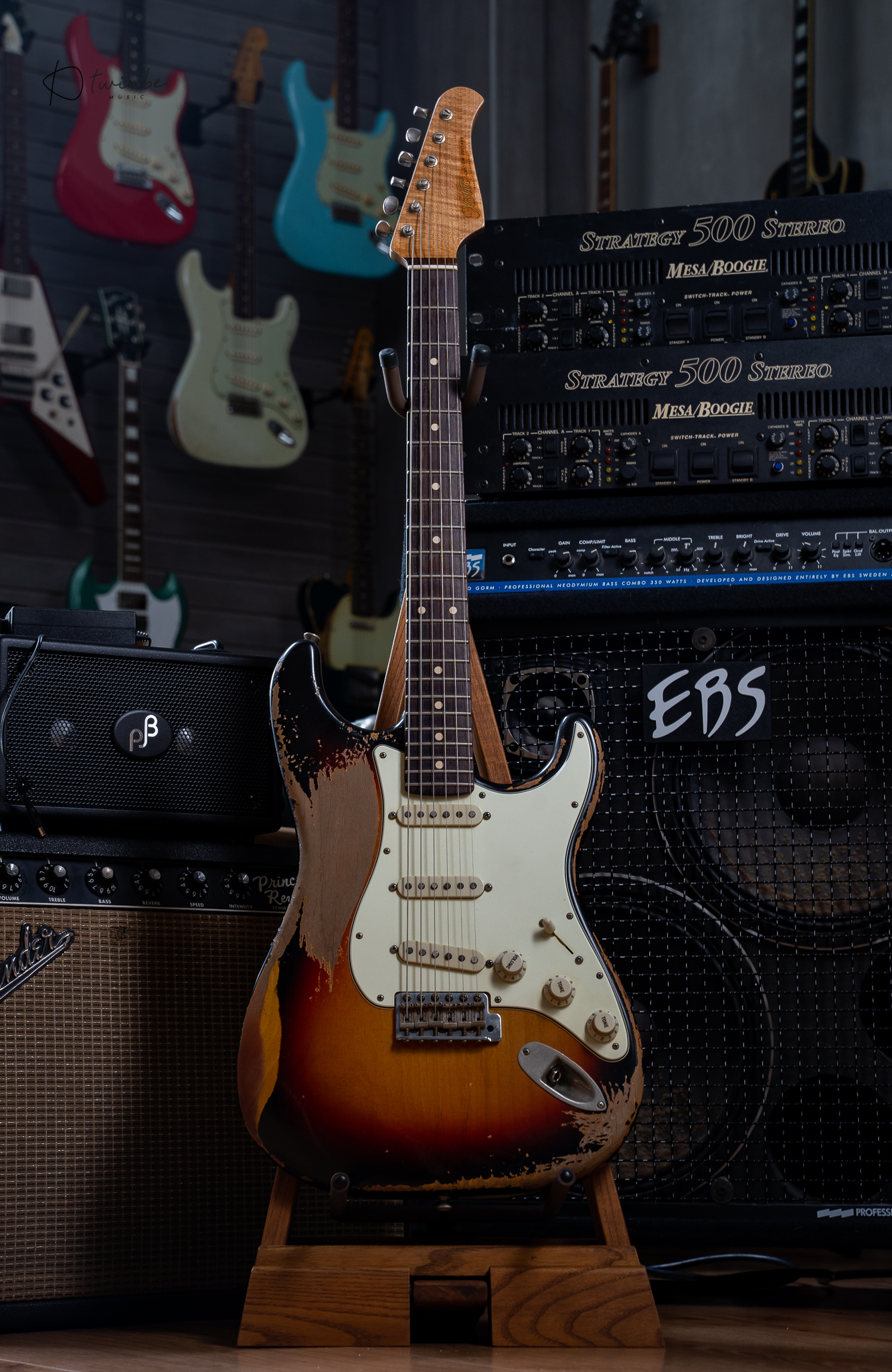 Xotic XSC-1 Super Heavy Relic 3 Tone Sunburst - Image 3